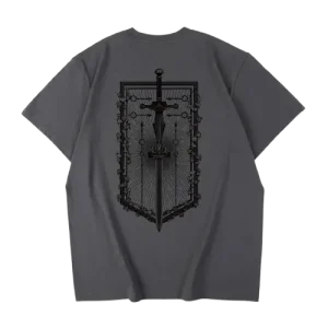 Damocles Crest Tee – Dark Gray