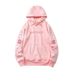 Even In Arcadia Floral Hoodie – Light Pink