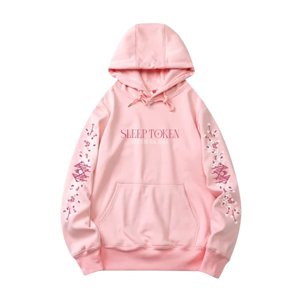 Even In Arcadia Floral Hoodie – Light Pink